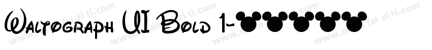 Waltograph UI Bold 1字体转换